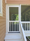 White porch door replacement
