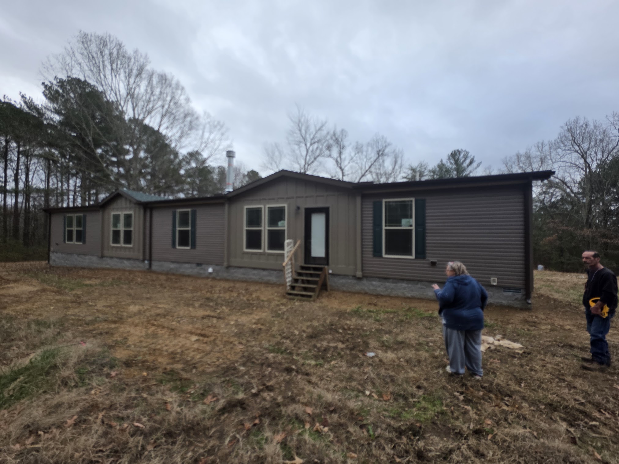 Camden Tennessee home before the deck was completed