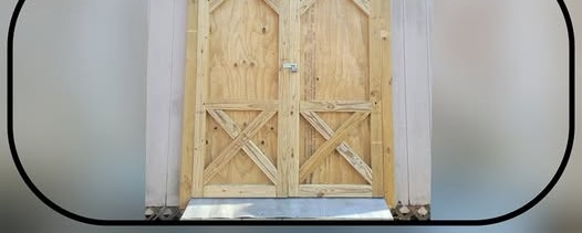 Custom wood doors built to match existing doors